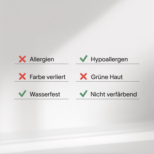 Ring aus rostfreiem Stahl mit Messingdrähten